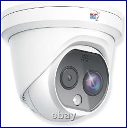 Hikvision DS-2TD1217B-3/PA 4MP IP Turret ONVIF Camera White,'HotHead' Thermal