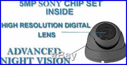 Hikvision Ds-7204huhi-k1 Ds-7208huhi-k1 4k Uhd Sony 5mp Cctv System 100% Uk Spec