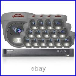 Hikvision Dvr 4k 8mp & Viper Pro Uhd Cameras Colour At Night Cctv System Kit