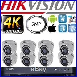 Hikvision Dvr 8mp 4k Ultra Hd 5mp Cctv Cameras Night Vision Security Full Kit Uk