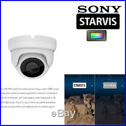 Hikvision Dvr Sony Starvis Color Camera Night Vision Outdoor Bundle Cctv System