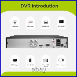 Hikvision Hilook 5MP Audio CCTV DVR 8CH Outdoor Home Security Camera System 3k