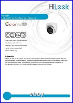 Hikvision Poe Cctv System 5mp Colorvu Ip Camera 30m White Light Outdoor Nvr Kit