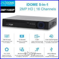IDOME CCTV HOME SECURITY 5 IN 1 DVR 16 Channel Full HD 1080P 2MP CAMERA KIT UK