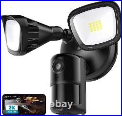IeGeek 2K Floodlight Camera Color Night Vision CCTV Outdoor Security Camera PIR