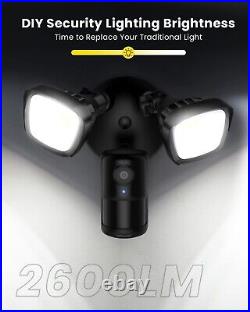 IeGeek 2K Floodlight Camera Color Night Vision CCTV Outdoor Security Camera PIR