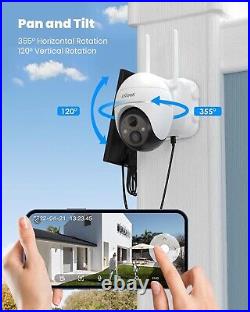 IeGeek 2K Wireless Outdoor Solar Battery CCTV 360° PTZ Home Wifi Security Camera