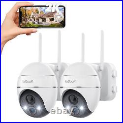IeGeek 360° PTZ Outdoor Security Camera Home Wireless WiFi Battery CCTV System