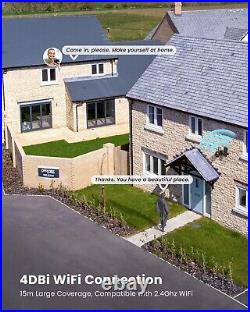 IeGeek 360° PTZ WiFi Security Camera 2K Outdoor indoor Wireless CCTV System UK