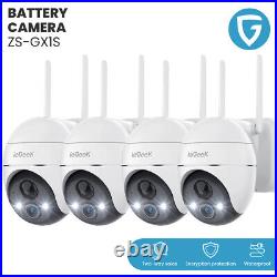 IeGeek 360° PTZ Wireless Security Camera Outdoor Home WiFi Battery CCTV System