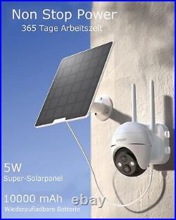 IeGeek 4G LTE Security Camera Outdoor Wireless Battery CCTV Solar Panel Sim Card