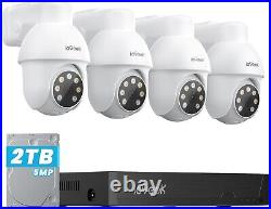 IeGeek 5MP PoE Security CCTV Camera System, 8 Channel 4K H. 265 NVR with 2TB, 24/7
