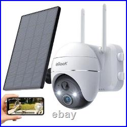 IeGeek Outdoor 3MP Solar Battery Security Camera Home Wireless WiFi PTZ CCTV Lot