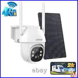 IeGeek Outdoor 4G LTE Solar Security Camera 2K 360° Home Battery CCTV System
