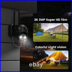 IeGeek Outdoor 4G Solar PTZ Security Camera 360° Wireless Battery CCTV System UK