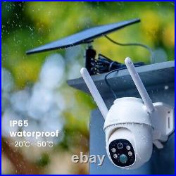 IeGeek Outdoor 4G Solar Security Camera 360°Wireless PTZ Battery CCTV System UK