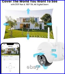 IeGeek Outdoor 5MP Security Camera Wireless 360° PTZ WiFi Battery CCTV System UK