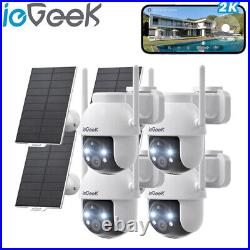 IeGeek Solar Security Camera Outdoor Wireless WiFi IP Home CCTV PTZ Battery Cam