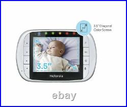 Motorola MBP36S Remote Wireless Video Baby Monitor with 3.5-Inch Color LCD Sc