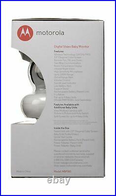 Motorola MBP36S Remote Wireless Video Baby Monitor with 3.5-Inch Color LCD Sc
