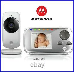 Motorola MBP482 2.4 BABY VIDEO MONITOR Digital LCD Colour Display IR CAMERA NEW