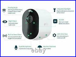 NEW Arlo Pro3 2K HDR Smart Home Security 2 Cameras CCTV Wireless FREE P&P