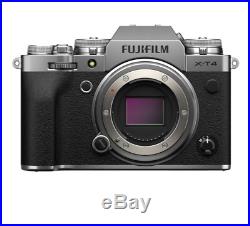 New Fujifilm X-T4 Digital Camera Body Silver Color