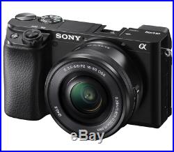 New Sony Alpha a6100 Mirrorless Digital Camera with 16-50mm Lens Black Color