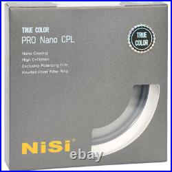 NiSi True Color Pro Nano Circular Polarizing Filter 49 52 58 67 72 77 82 95mm
