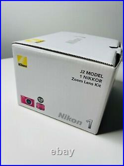 Nikon 1 J2 Zoom Lens Kit Rare Pink Colour Digital Camera 10-30mm Lens Mint