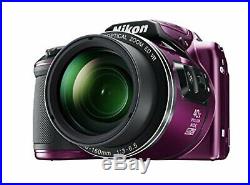 Nikon COOLPIX Digital Camera B500 PU Plum Color 40x F/S withTracking# Japan New