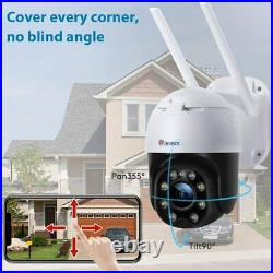 Outdoor Security Camera with Color Night Vision, Ctronics 1080P PTZ Digital Zoom