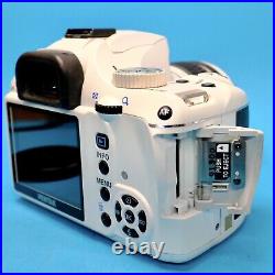 PENTAX K-m 12.4 MP Digital SLR Camera Body White Color & 18-55mm Lens, Body Dead