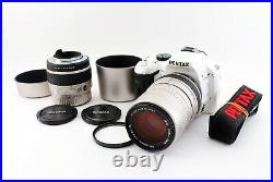 PENTAX K-x 12.4MP Digital SLR Camera White Color withTwo Lens Set Excellent F/S