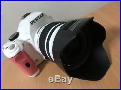 PENTAX Pentax K-x Digital SLR Camera Pink&white color Exc++++ From Japan