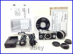 Pentax Q-S1 Digital Camera Order Color Black with 5-15mm Zoom Lens Exc+5 #A1683