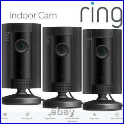 RING Indoor Cam x 3 Compact Camera 1080p HD Live View Night Vision Two Way Audio