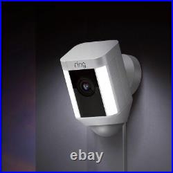 Ring Spotlight Cam Wired Network Surveillance Cam Full HD 1080p White