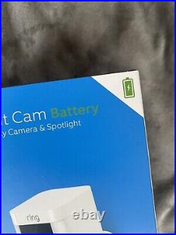 Ring Spotlight Security Cam Battery Full HD 1080p White