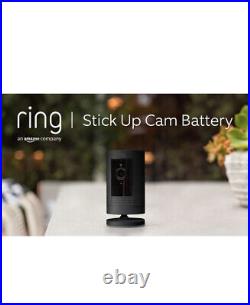 Ring Stick Up Cam Battery Powered Indoor Outdoor Security Camera 3rd Gen Black