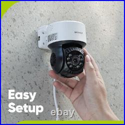 SANNCE 1080P CCTV 8CH H. 264+ Video DVR 360° Pan Tilt Home Security Camera System