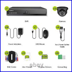 SANNCE 1080P CCTV Camera System 16CH H. 264+ DVR Night Vision Outdoor Security