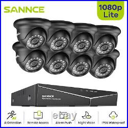 SANNCE 1080P CCTV Camera System 4 8CH 5IN1 H. 264+ DVR Night Vision Home Security