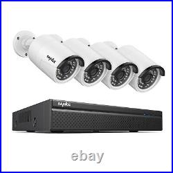 SANNCE 1080P CCTV System Security POE IP Camera 5MP 8CH NVR Kit Motion Detection