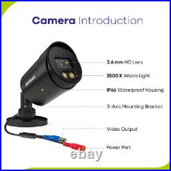 SANNCE 1080P Color CCTV Camera System Home Security Night Vision 2MP 4 8CH DVR