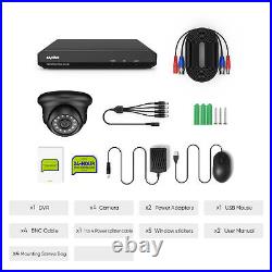 SANNCE 4CH 1080P CCTV Camera System IP66 H. 264+ DVR Remote Access Home Security