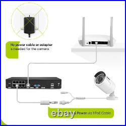 SANNCE 5MP CCTV Camera System Security PoE IP Camera Audio In 4K 16CH Video NVR