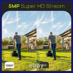 SANNCE 5MP CCTV Security Camera Audio In 100ft Night Vision BNC For Home DVR