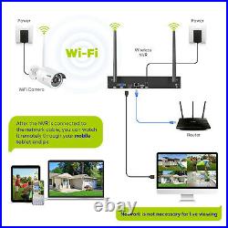 SANNCE 8CH 3MP Audio Wireless IP WiFi Home Security CCTV Camera System Outdoor