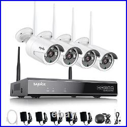 SANNCE 8CH 5MP NVR Outdoor 3MP WiFi Audio Security CCTV Wireless Camera System